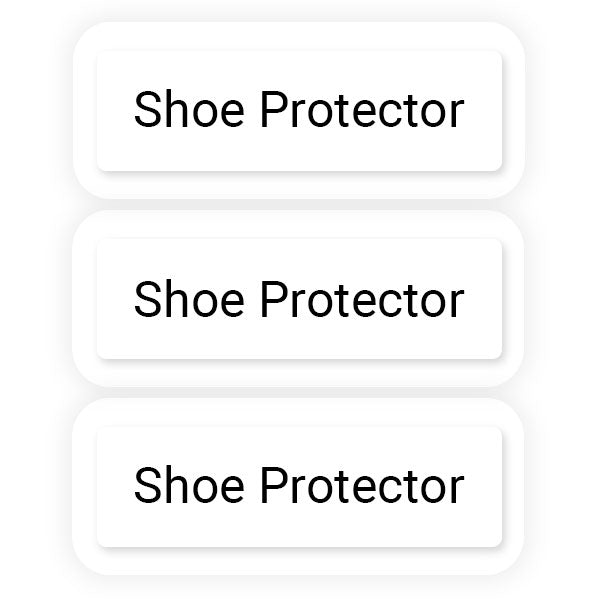 Clear Shoe Name Label Protectors - Pack of 35