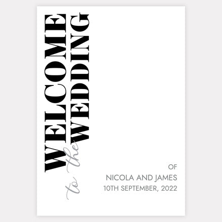 Minimalist Typography - Wedding Sign Range