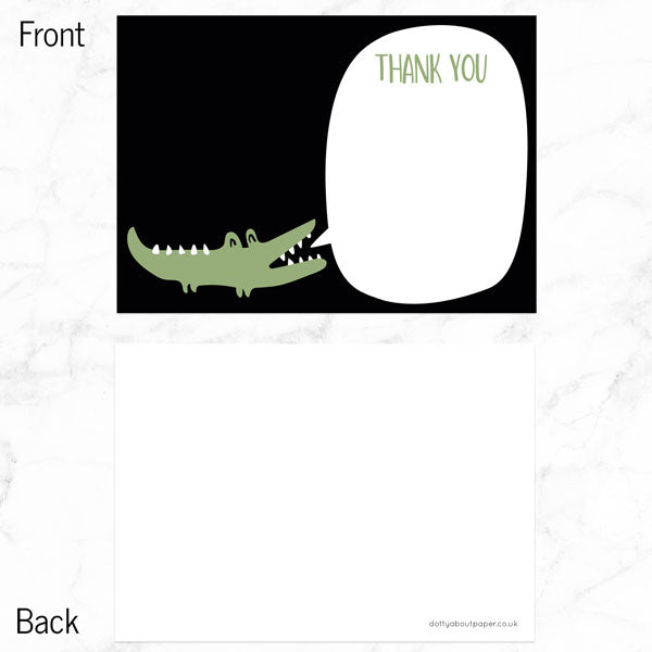 Ready to Write Kids Thank You Cards - Snappy Crocodile - Pack of 10