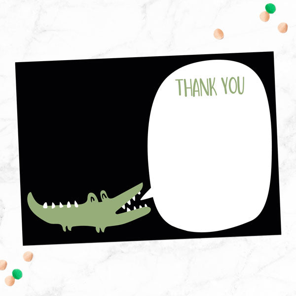 Ready to Write Kids Thank You Cards - Snappy Crocodile - Pack of 10