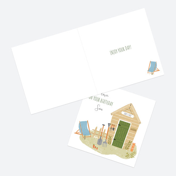 Son Birthday Card - Garden Shed - Son