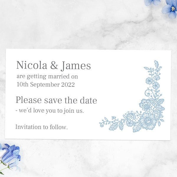 Intricate Lace - Save the Date Magnets