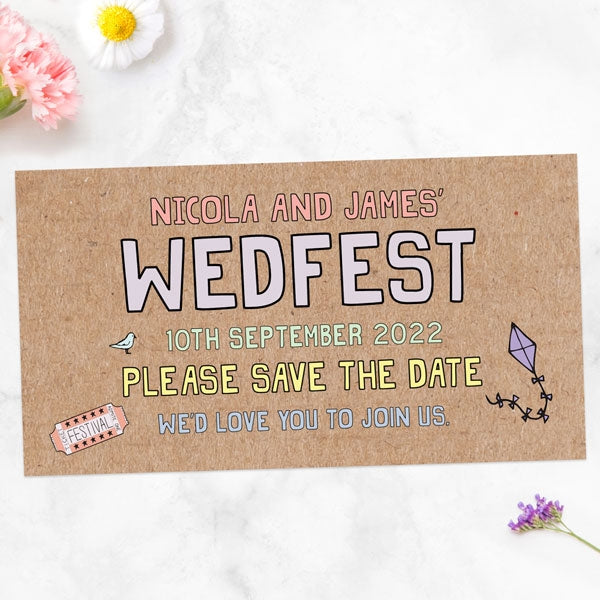 Summer Wedfest Save the Date Magnets