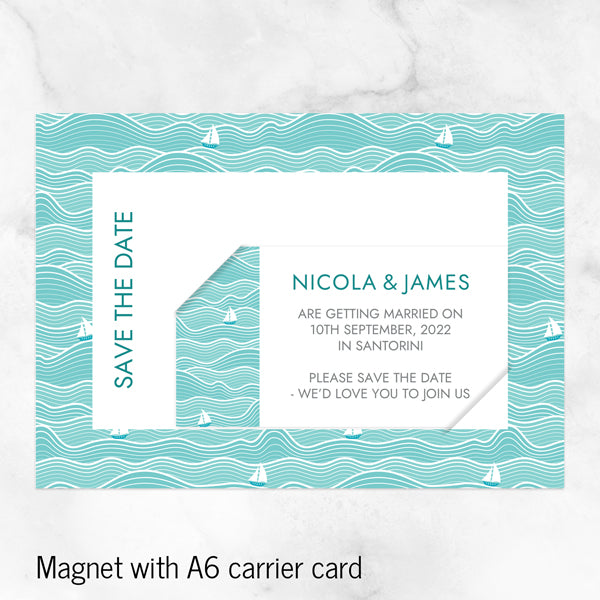 Sail Away With Me - Save the Date Magnets