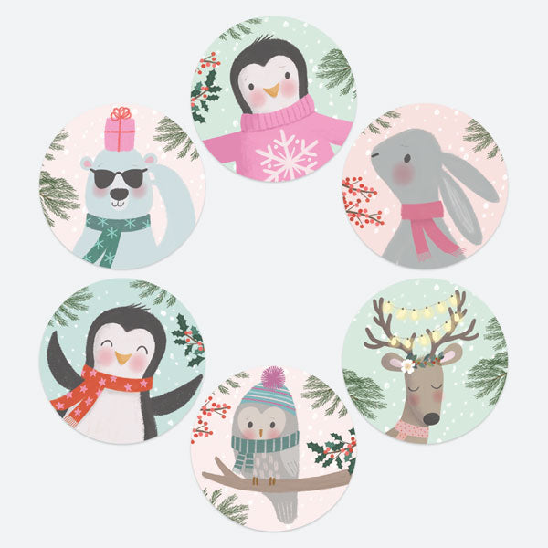 Polar Pals - Christmas Stickers - Pack of 48