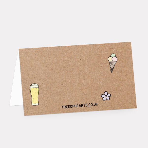 Summer Wedfest Place Card