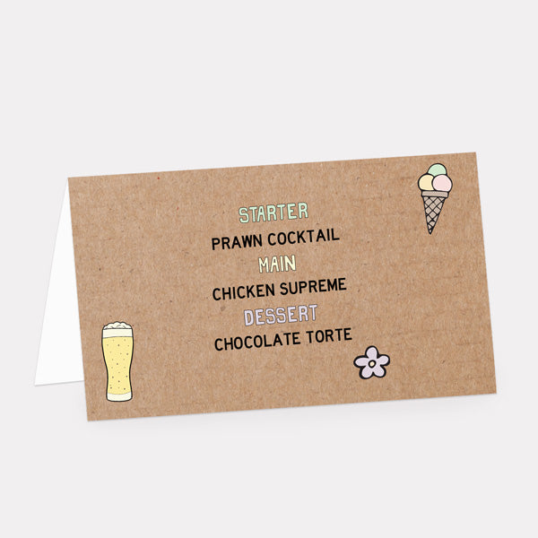 Summer Wedfest Place Card