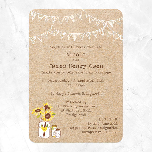 Sunflowers & Bunting Boutique Sample