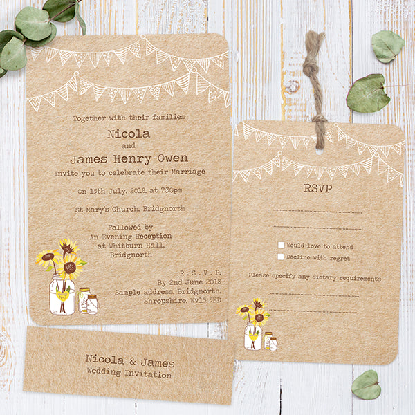 Sunflowers & Bunting Boutique Sample