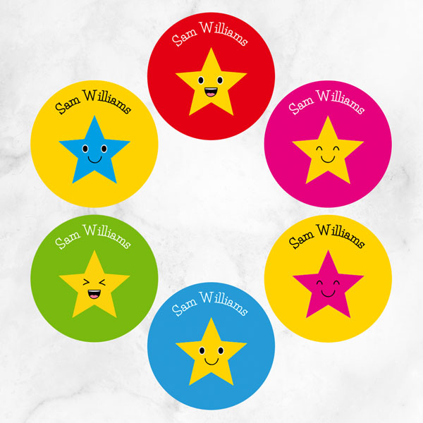Superstars - Personalised Kids Stickers - Pack of 48