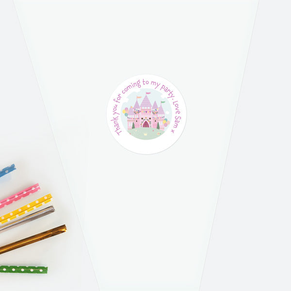 Princess Castle - Sweet Cone & Sticker - Pack of 35