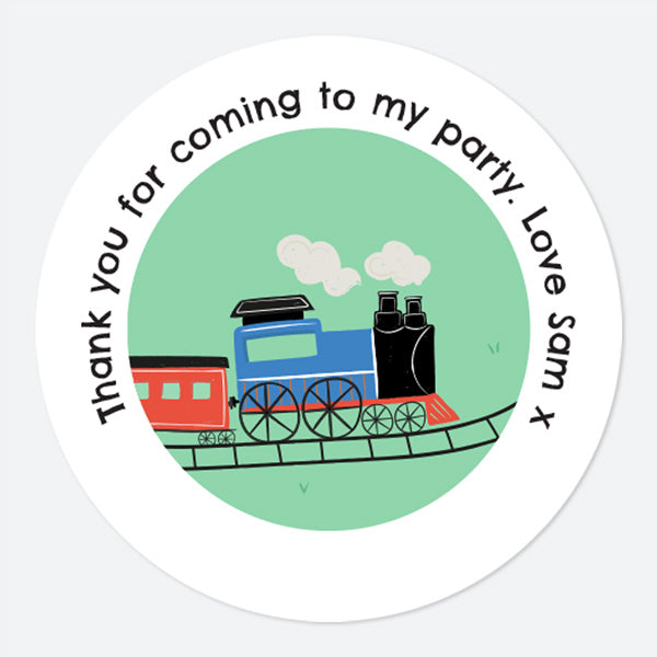 Train Track - Sweet Bag Stickers - Pack of 35