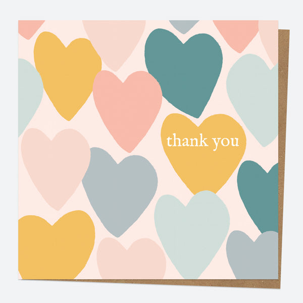 Sweet Heart Pastels - Thank You