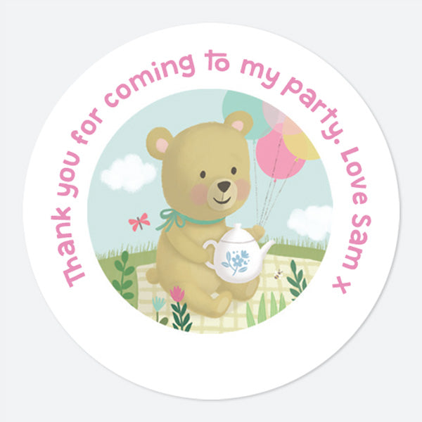 Teddy Bears Picnic - Sweet Bag Stickers - Pack of 35