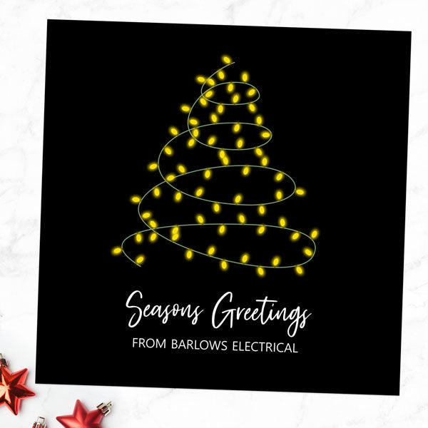 Business Christmas Cards - Switching on the Lights