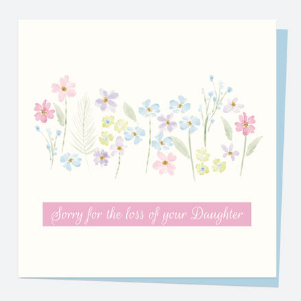 Sympathy Card - Dainty Flower Mix - Daughter