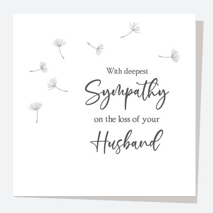 Sympathy Card - Dandelion Clock - Husband