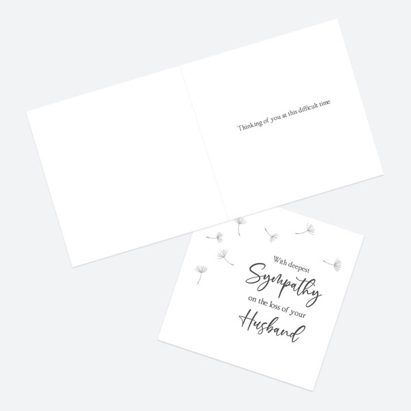 Sympathy Card - Dandelion Clock - Husband