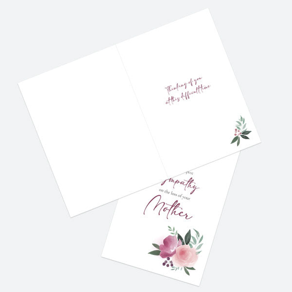 Sympathy Card - Flowers & Berries - Mother