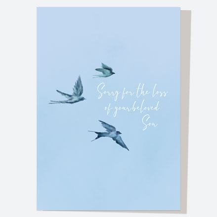 Sympathy Card - Flying High Birds - Son