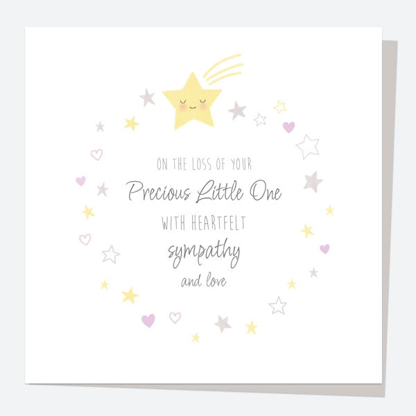 Sympathy Card - Pastel Stars - Little One