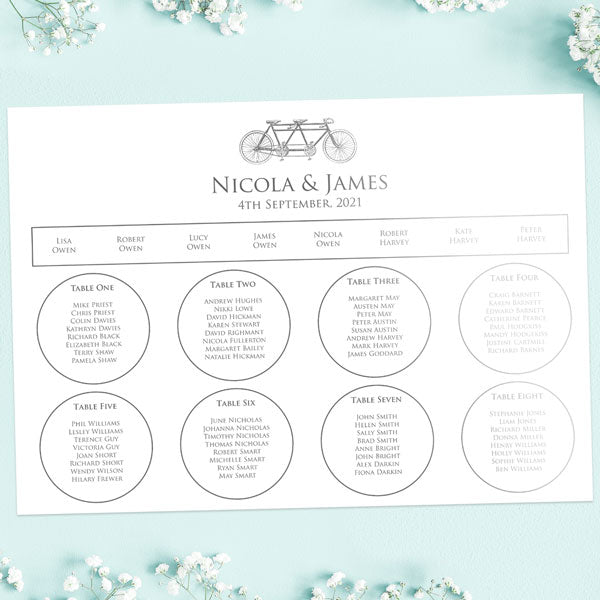 Tandem For Two Foil Table Plan
