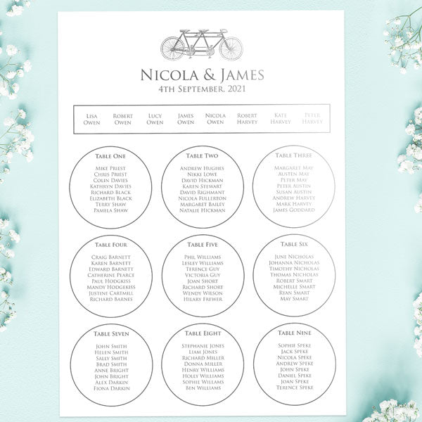 Tandem For Two Foil Table Plan