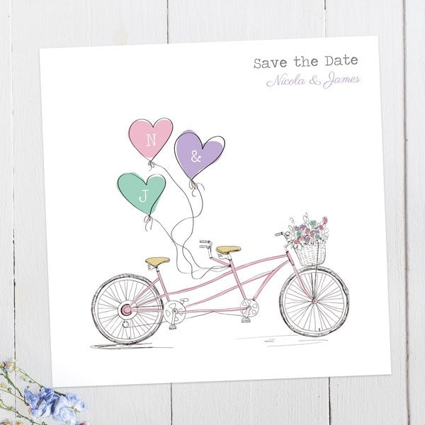 Tandem Love - Save the Date Cards