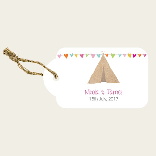 Festival Tipi - Favour Tags