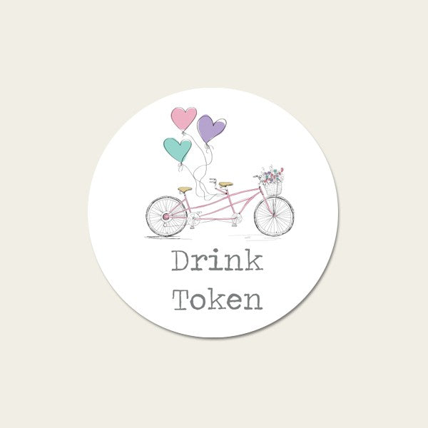 Tandem Love - Drink Tokens - Pack of 30