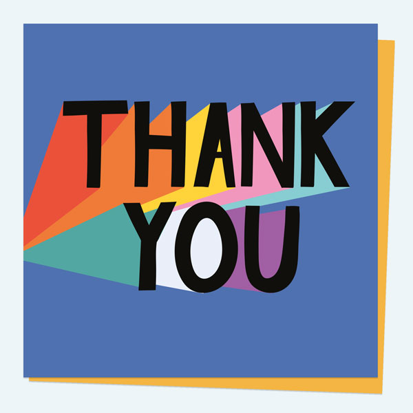 Thank You Card - Bright Bold Typography