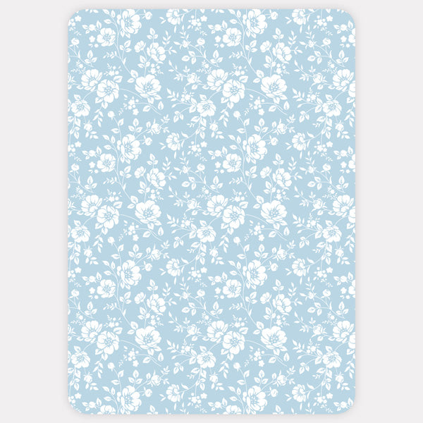Dainty Flowers Iridescent Thank You Card