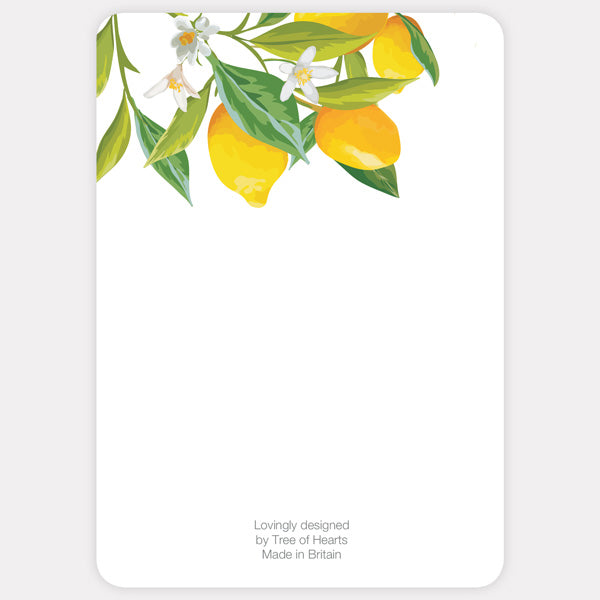 Lemon Citrus Thank You Card