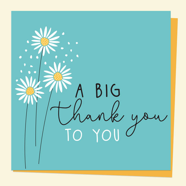 Thank You Card - Oopsy Daisies - A Big Thank You To You