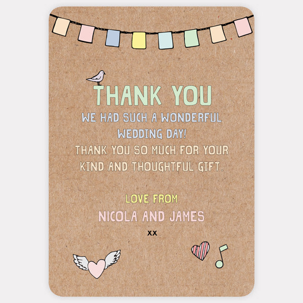 Summer Wedfest Thank You Card