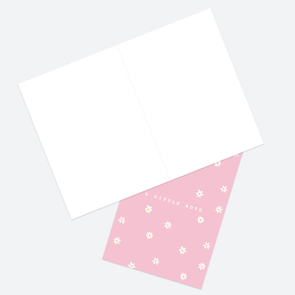 Ready to Write Thank You Open Out Cards - Abstract Flowers - Daisy Dots - Pack of 10
