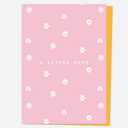 Ready to Write Thank You Open Out Cards - Abstract Flowers - Daisy Dots - Pack of 10