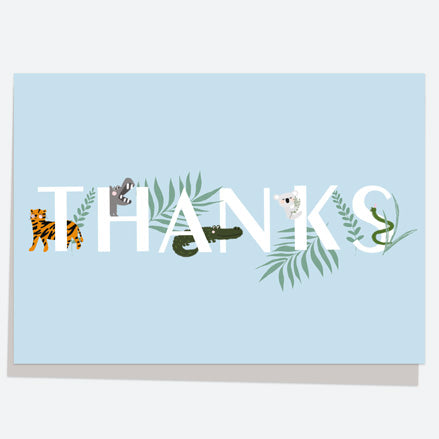 Ready to Write Thank You Cards - Animal Alphabet - Pack of 10