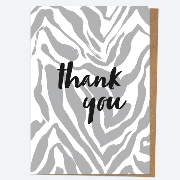 Ready to Write Thank You Open Out Cards - Animal Print - Pack of 10