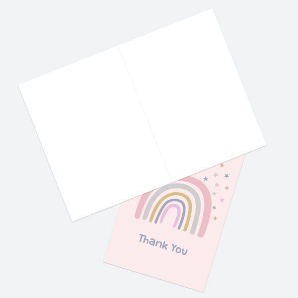 Ready to Write Thank You Open Out Cards - Boho Rainbow - Pack of 10
