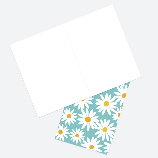 Ready to Write Thank You Open Out Cards - Ditsy Daisies Pattern - Pack of 10