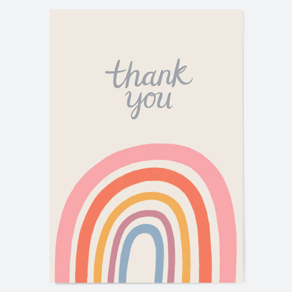 Ready to Write Thank You Open Out Cards - Rainbow Wishes - Pack of 10