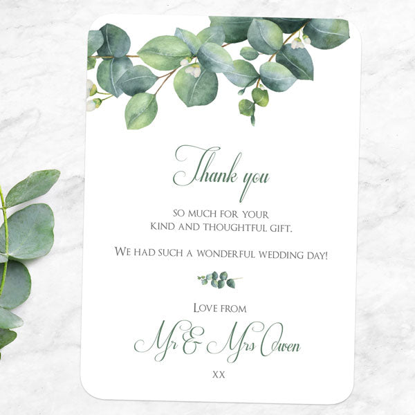 Eucalyptus Garland Thank You Card