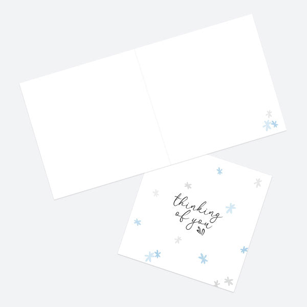 Thinking of You Card - Pastel Confetti Flowers - Thinking of You