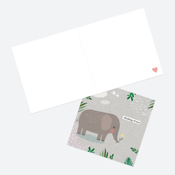 Thinking of You Card - Wild At Heart - Elephant - Thinking Of You