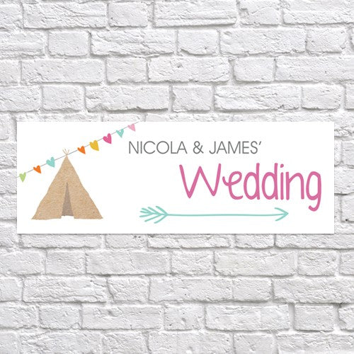Festival Tipi - Arrow Wedding Signs
