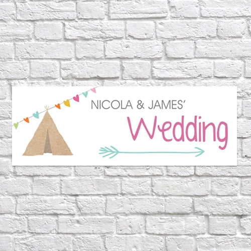 Tipi Love - Arrow Wedding Sign