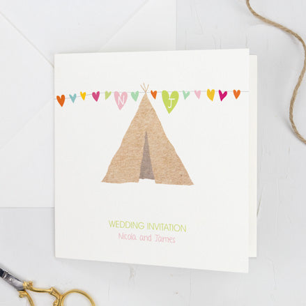 Tipi Love Wedding Invitation
