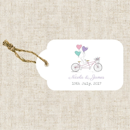 Vintage Tandem - Favour Tag