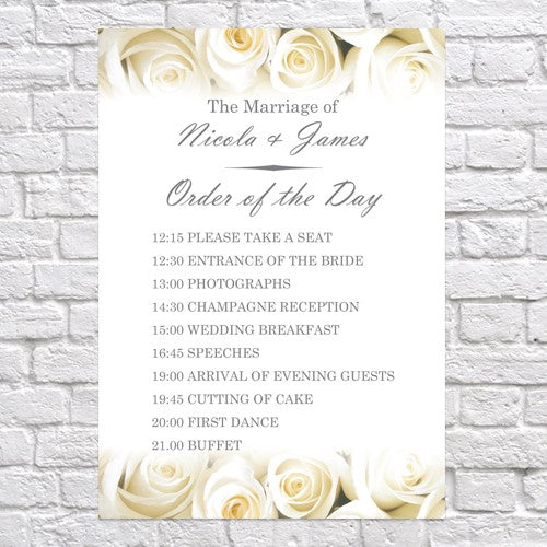 Vintage Bunting & Love Birds - Wedding Sign Range